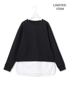 ICB 【WEB限定・洗える】 ヘヴィダンボール シャツコンビプルオーバー