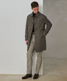 GOTAIRIKU 25年新作/3シーズン対応【防水/軽量/シワになりにくい】メランジカルゼ ステンカラーコート_無地