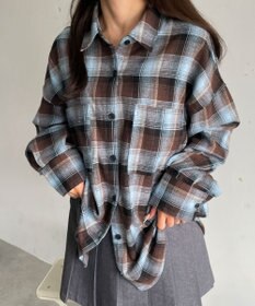 WEGO チェックBIGシャツ