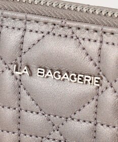 LA BAGAGERIE シープキルティング　ラウンドウォレット