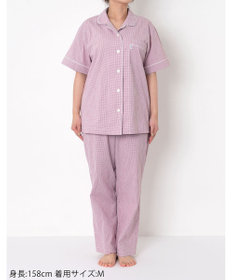 ワコール／睡眠科学 【パジャマ】　5分袖　長ズボン　綿100%　楊柳素材　睡眠科学／ワコール　YDT138