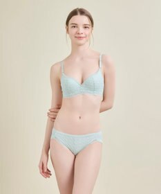 une nana cool 【リニューアル】 しなやかにフィット ポルカドットモールド 3/4カップブラ