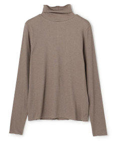 UNFILO 【暖かさ＆着心地の良さで大ヒット】コットンカシミヤ タートルネックカットソー