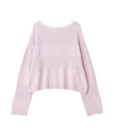 YECCA VECCA テープヤーンルーズニットプルオーバー