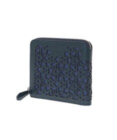 genten カレイド 外ファスナー2つ折り財布