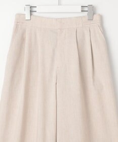 自由区 【SHIHOさん着用・セットアップ対応】リネンストレッチワイド パンツ