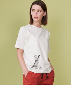 JOSEPH ABBOUD MOUNTAIN 【日本製・アーティストコラボレーション】プレーティング天竺Tシャツ