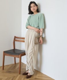 AMERICAN HOLIC フェザー半袖ニットプルオーバー