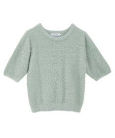 AMERICAN HOLIC フェザー半袖ニットプルオーバー