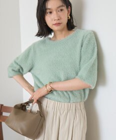 AMERICAN HOLIC フェザー半袖ニットプルオーバー