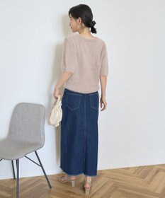 AMERICAN HOLIC フェザー半袖ニットプルオーバー