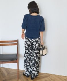 AMERICAN HOLIC フェザー半袖ニットプルオーバー