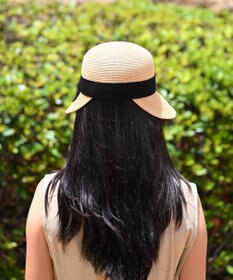 石田製帽 ラフィアブレード　ソフトジョッキーキャップ