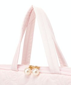 Maison de FLEUR リボン柄キルティングPCケース