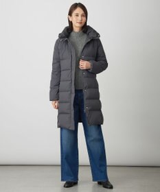 J.PRESS LADIES 【洗える・2way】タフタダウン ロング丈 コート