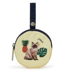 LeSportsac MINI ROUND CHARM/トロピカルミャオキャットミニラウンドチャーム