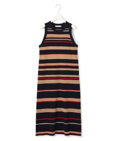 ICB L 【洗える】 マルチボーダーワンピース