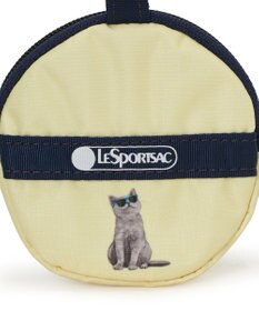 LeSportsac MINI ROUND CHARM/トロピカルミャオキャットミニラウンドチャーム