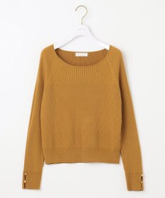 ANY SIS 【ウールブレンドシリーズ】ベースネックリブコンビ ニット