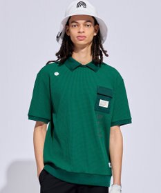 PW CIRCULUS 【MEN】ワッフルポロ 2026年モデル ゴルフ グリーン系