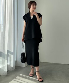 UNFILO フォルムニットジレ