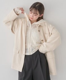 earth music&ecology レースパーカー