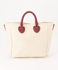 UNBILLION Otias 8号キャンバスシュリンクレザートートバッグ