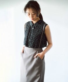 組曲 【入江未悠さんコラボ】ギャザーライトデシンティアード ブラウス