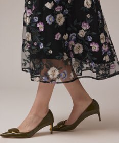 GRACE CONTINENTAL マルチ刺繍フレアワンピース