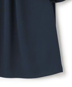 ICB 【洗える】ソフトジョーゼット　ランダムタックブラウス