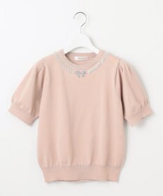 Feroux ビジューネックレスニット
