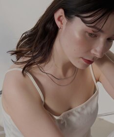 Phoebe 【金属アレルギー対応】ワンタッチメタルフープミニピアス　シルバー/サージカルステンレス