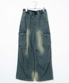 WEGO デニムパラシュートカーゴパンツ