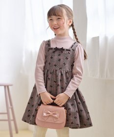 ANY KIDS チェック柄 ドッキング ワンピース