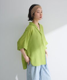 Green Parks 開襟シアージャケット風シャツ