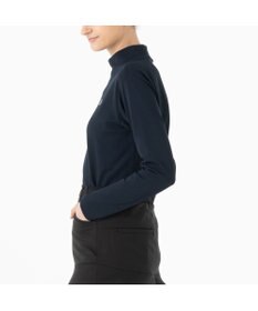 ZERO HALLIBURTON 【雑誌掲載・吸汗速乾・UVケア】 鹿の子 モックネックロングシャツ ZHG-W4A 1b 82872 ゴルフウェア