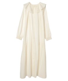 CRAFT STANDARD BOUTIQUE インド綿フリル衿ワンピース