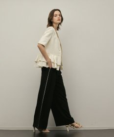 GRACE CONTINENTAL ペプラムツイードジャケット