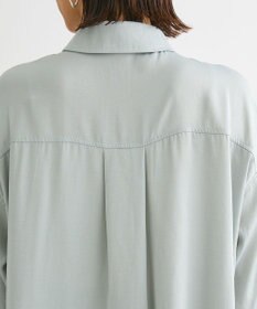 Green Parks ・ＳＵＧＡＲ　ＳＰＯＯＮ　サテンオーバーシャツチュニック