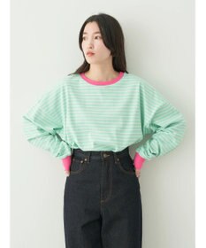 earth music&ecology トリカラーボーダーロンＴＥＥ