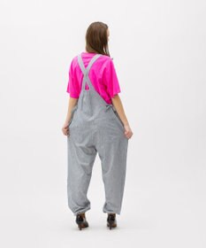 LENO LIGHT HICKORY SALOPETTES / ヒッコリーサロペット