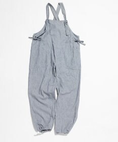 LENO LIGHT HICKORY SALOPETTES / ヒッコリーサロペット