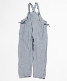 LENO LIGHT HICKORY SALOPETTES / ヒッコリーサロペット