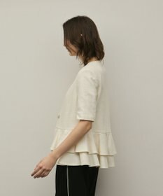 GRACE CONTINENTAL ペプラムツイードジャケット