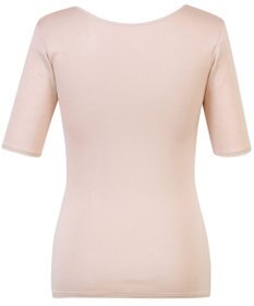 Wing あったかインナー 綿100％(肌側) 軽い シルクプロテイン加工 5分袖 半袖 秋 冬 EL2550 ウイング／ワコール