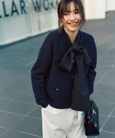 23区 【洗える】ポリエステルレーヨン ラップディテール パンツ