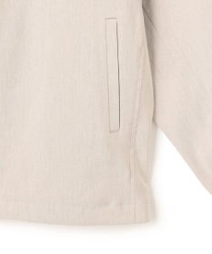 23区 リネンレーヨンストレッチ ノーカラー ブルゾン