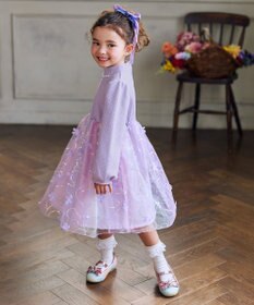 ANY KIDS フラワーチュール ドッキングワンピース