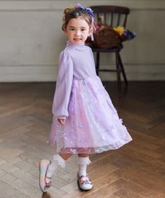 ANY KIDS フラワーチュール ドッキングワンピース