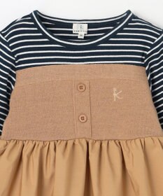 組曲 KIDS 【80-100㎝】ビスチェドッキング Tシャツ